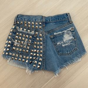 Vintage Levi’s Back Studded Denim Shorts